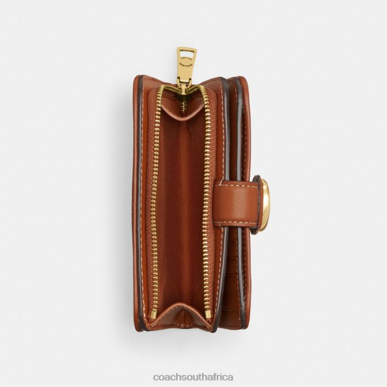 Coach Women TABBY MEDIUM WALLET IN MICRO SIGNATURE JACQUARD B4/Cocoa Burnished Amb 4ZRDJ331