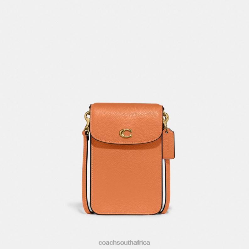Coach Women PHONE CROSSBODY B4/Faded Orange 4ZRDJ387