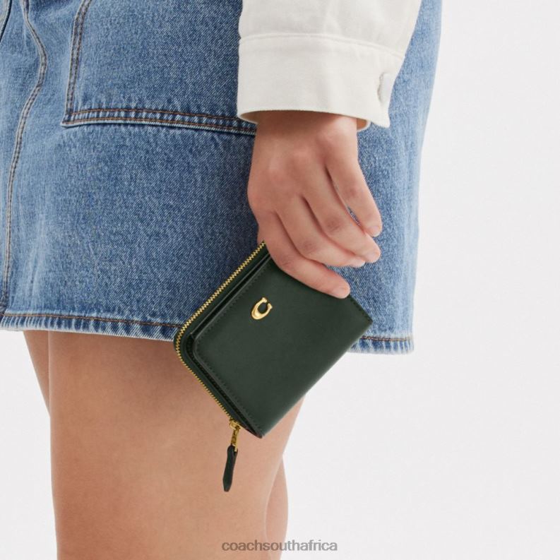 Coach Women BILLFOLD WALLET B4/Amazon Green 4ZRDJ358
