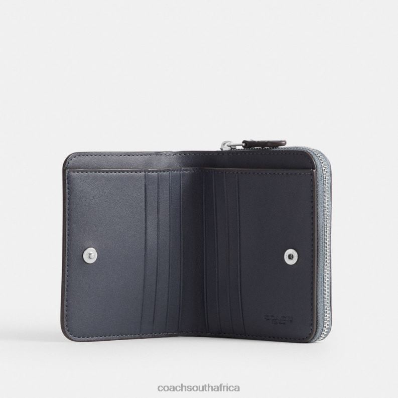 Coach Women BILLFOLD WALLET LH/Grey Blue 4ZRDJ343