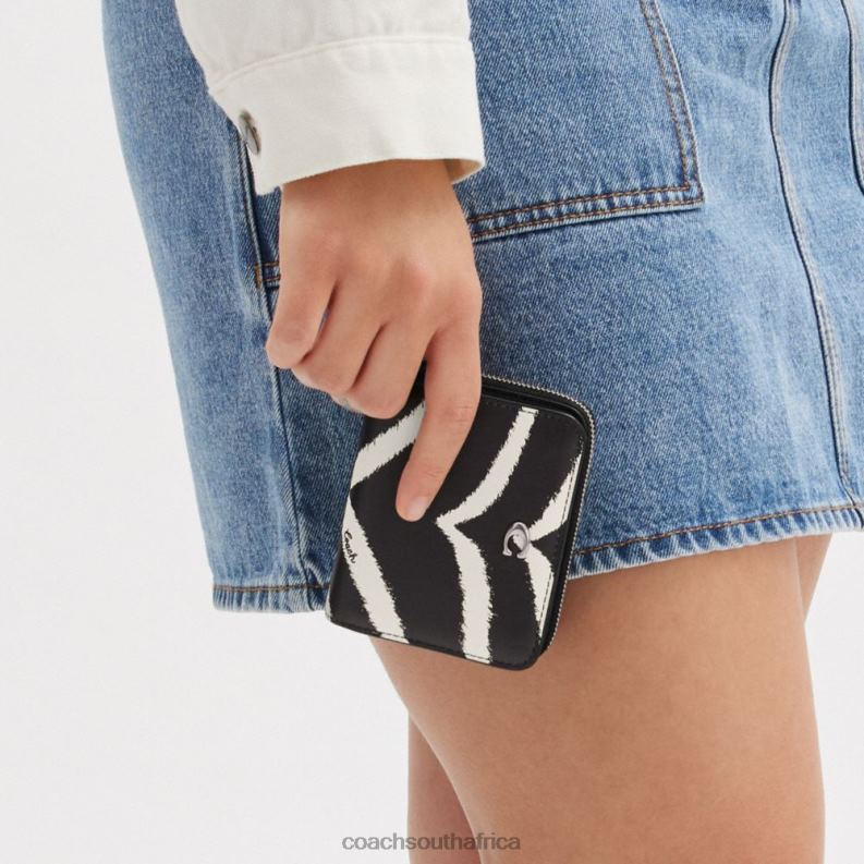 Coach Women BILLFOLD WALLET WITH ZEBRA PRINT LH/Zebra 4ZRDJ355