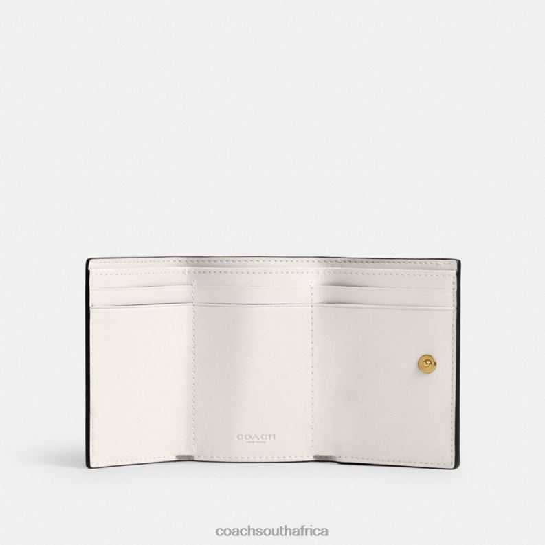 Coach Women ESSENTIAL MINI TRIFOLD WALLET B4/CHALK 4ZRDJ351