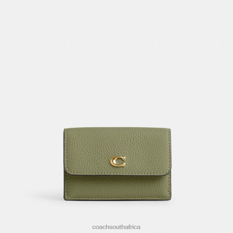 Coach Women ESSENTIAL MINI TRIFOLD WALLET B4/MOSS 4ZRDJ342