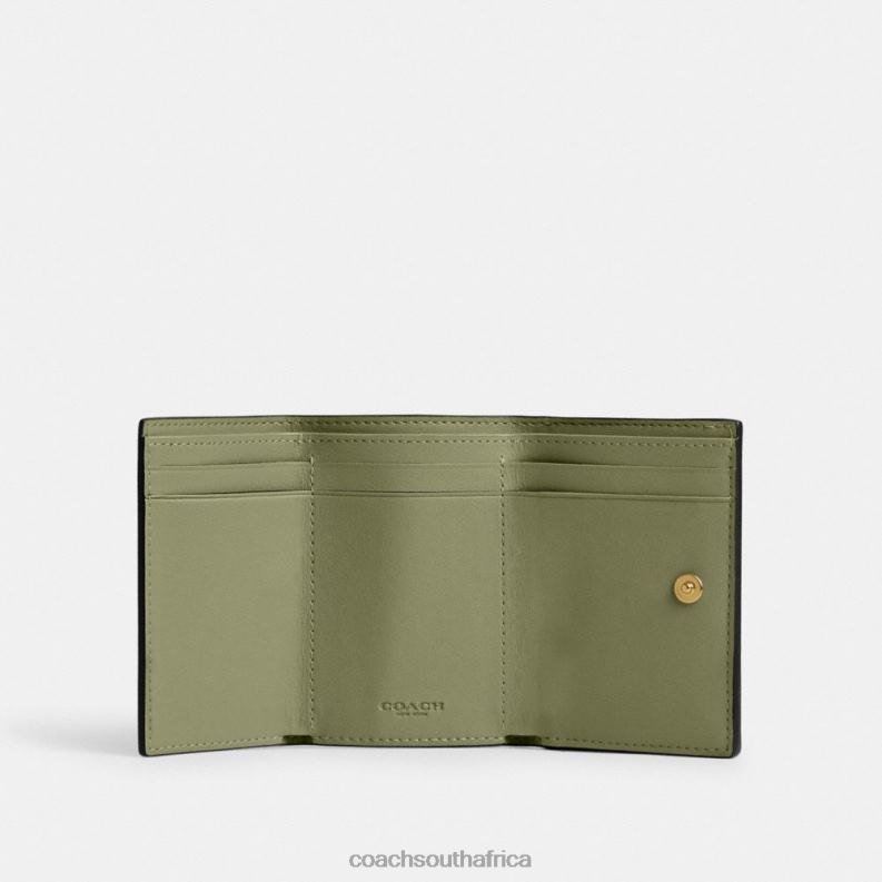 Coach Women ESSENTIAL MINI TRIFOLD WALLET B4/MOSS 4ZRDJ342