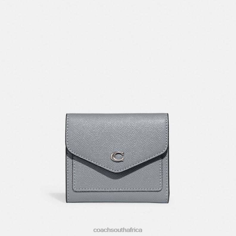 Coach Women WYN SMALL WALLET LH/Grey Blue 4ZRDJ350
