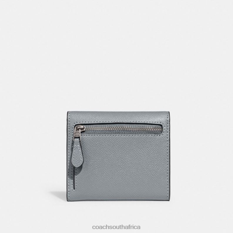 Coach Women WYN SMALL WALLET LH/Grey Blue 4ZRDJ350