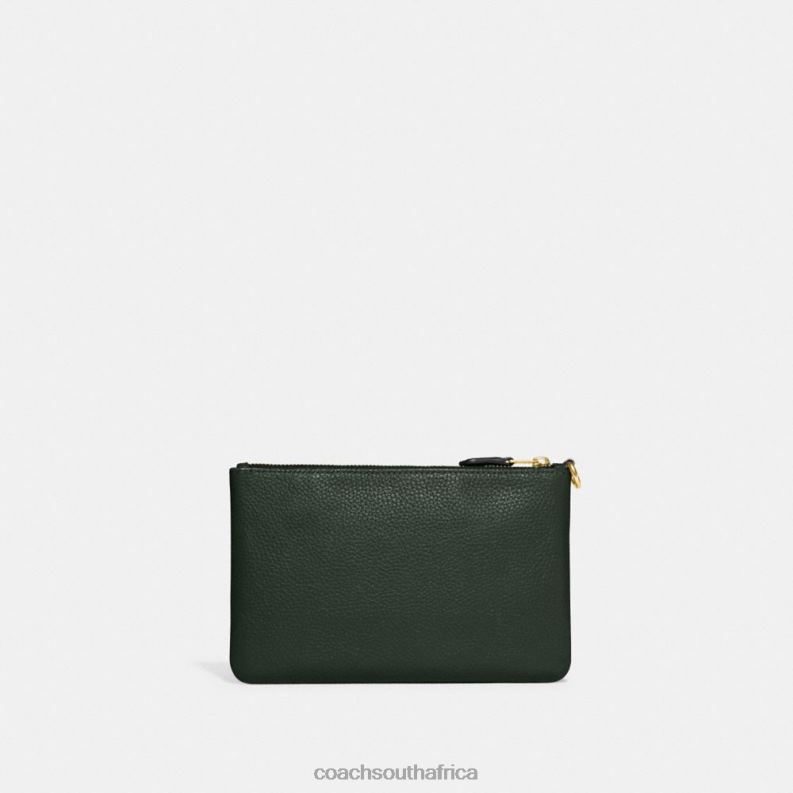 Coach Women SMALL WRISTLET B4/Amazon Green 4ZRDJ363