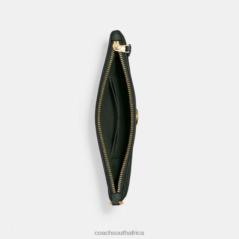 Coach Women SMALL WRISTLET B4/Amazon Green 4ZRDJ363